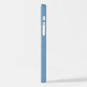 Day Sky blue Shadow Monogram initials with name iPhone Hoesje (Linkerkant)