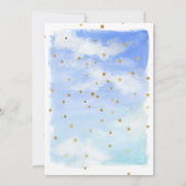 Day Sky met Baby shower-invitatie van Bright Stars Kaart (Achterkant)