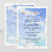 Day Sky met Baby shower-invitatie van Bright Stars Kaart (Voorkant / Achterkant)