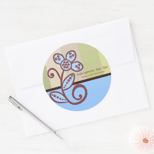 Day Spa Business Sticker (Envelop)