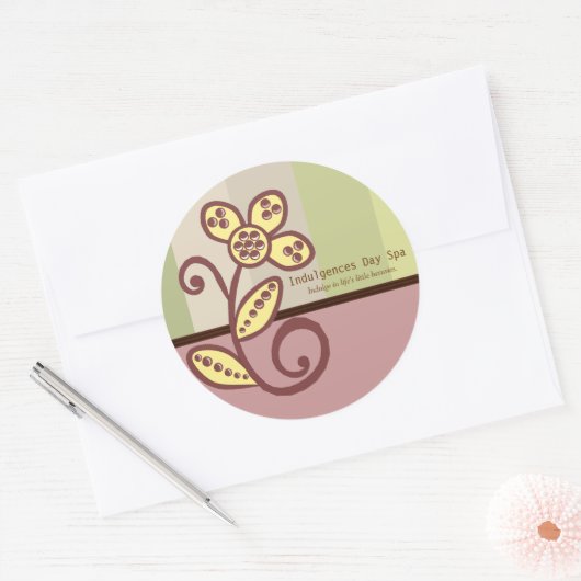 Day Spa Business Sticker (Envelop)