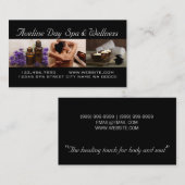 Day Spa Massage Therapist Wellness Visitekaartje (Voorkant / Achterkant)