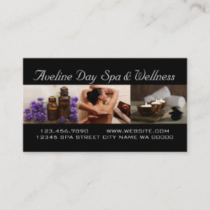 Day Spa Massage Therapist Wellness Visitekaartje