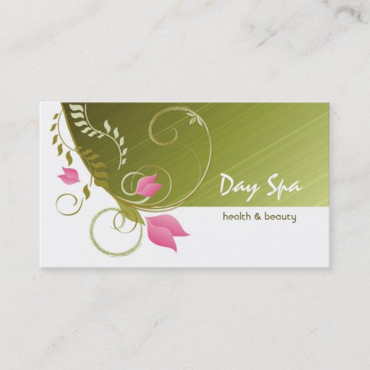 Day Spa Salon Visitekaartje (Voorkant)