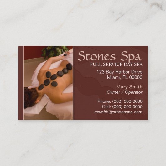Day Spa Visitekaartje (Voorkant)