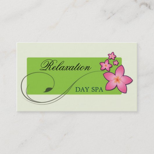 Day Spa-Visitekaartje Visitekaartje (Voorkant)