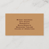 Day Spa-Visitekaartje Visitekaartje (Achterkant)