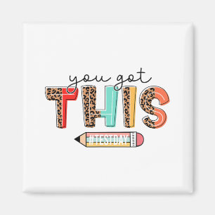 Day Teacher Shirt Je hebt deze geschenken voor vro Magneet