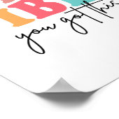 Day Teacher Shirt Je hebt deze geschenken voor vro Poster (Hoek)