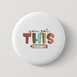 Day Teacher Shirt Je hebt deze geschenken voor vro Ronde Button 5,7 Cm