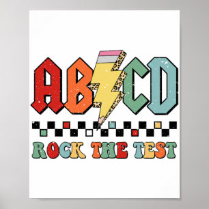 Day Teacher Student Motivatie Retro Rock The Te Poster