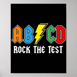 Day Teacher Student Motivatie Retro Rock The Te Poster