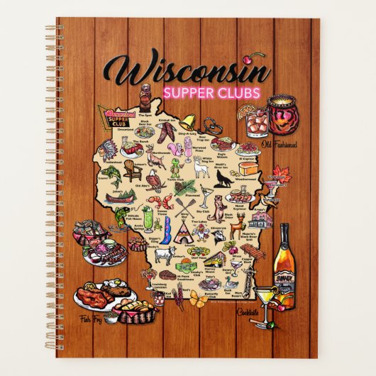 Day Timer - Wisconsin Supper Club Map Planner (Voorkant)