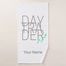 Day Trader en Cryptocurrencies Beurs Badhanddoek