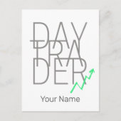 Day Trader en Cryptocurrencies Beurs Feestdagenkaart (Voorkant)