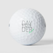 Day Trader en Cryptocurrencies Beurs Golfballen (Voorkant)
