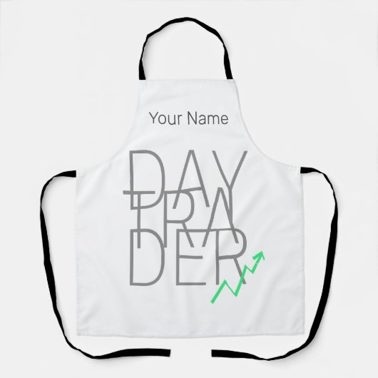 Day Trader en Cryptocurrencies Beurs Schort (Voorkant)