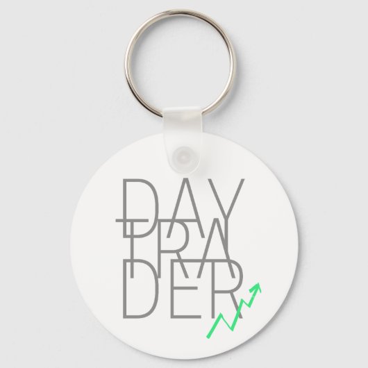 Day Trader en Cryptocurrencies Beurs Sleutelhanger (Voorkant)