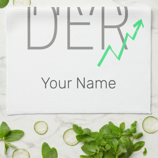 Day Trader en Cryptocurrencies Beurs Theedoek (Gevouwen)