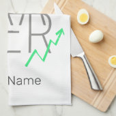 Day Trader en Cryptocurrencies Beurs Theedoek (Quarter Fold)