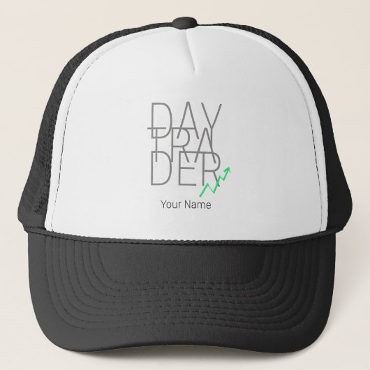 Day Trader en Cryptocurrencies Beurs Trucker Pet (Voorkant)