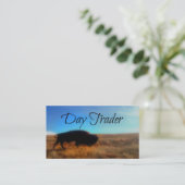 Day Trader Schilderachtig Buffalo Achtergrond Visitekaartje (Staand voorkant)