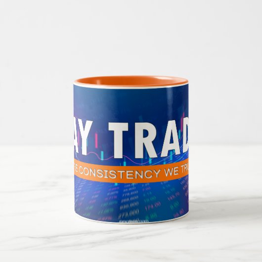 day trader tweekleurige koffiemok (Center)