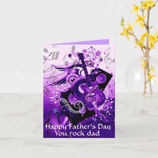 Day_ van de gelukkige Vader Kaart (Gele Bloem)