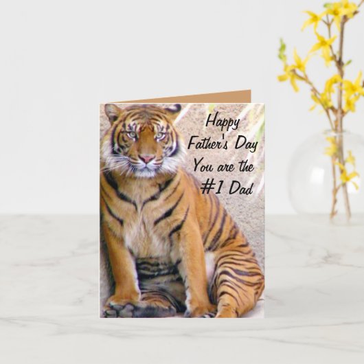 Day_ van de gelukkige Vader Kaart (Gele Bloem)