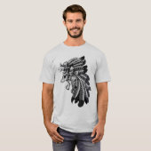 Dayak Chief Skull T-shirt (Voorkant volledig)