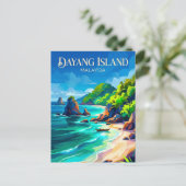 Dayang-eiland Maleisië Briefkaart (Staand voorkant)