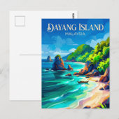 Dayang-eiland Maleisië Briefkaart (Voorkant / Achterkant)