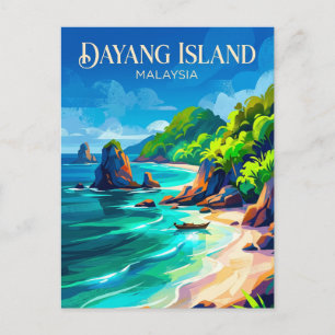 Dayang-eiland Maleisië Briefkaart
