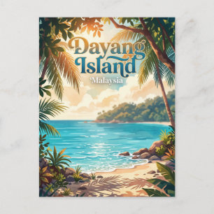 Dayang-eiland, Mersing, Johor, Maleisië Maleisië Briefkaart