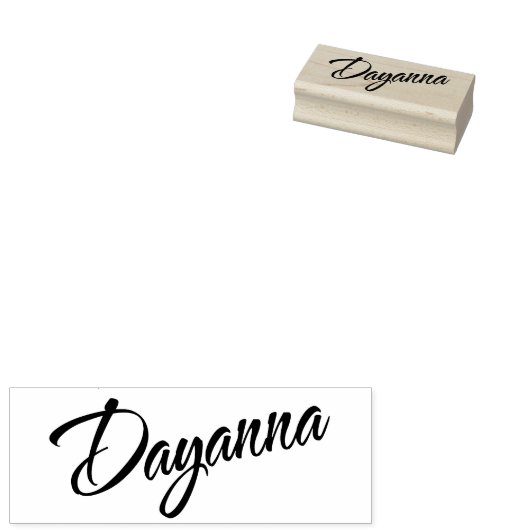Dayanna naam rubberstempel (Gestempeld)