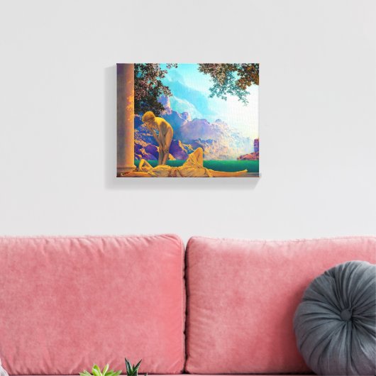 Daybreak, 1922 door Maxfield Parrish Canvas Afdruk (Insitu (Woonkamer))