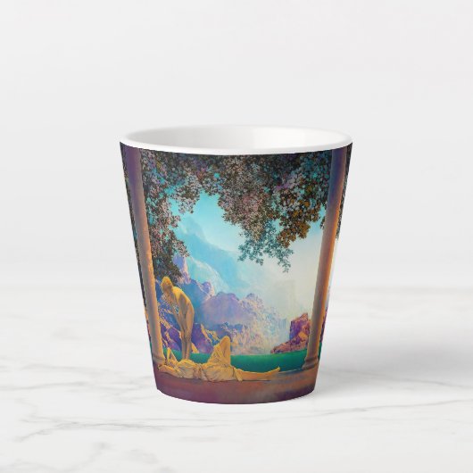 Daybreak, 1922 door Maxfield Parrish Latte Mok (Voorkant)