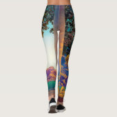 Daybreak, 1922 door Maxfield Parrish Leggings (Achterkant)