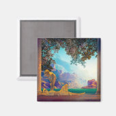 Daybreak, 1922 door Maxfield Parrish Magneet (Voorkant / Achterkant)