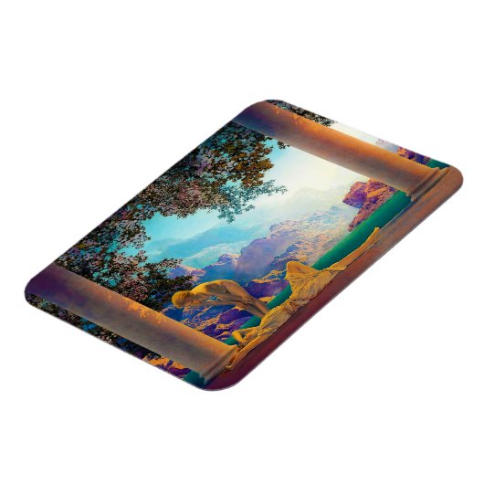 Daybreak, 1922 door Maxfield Parrish Magneet (Linkerzijde)