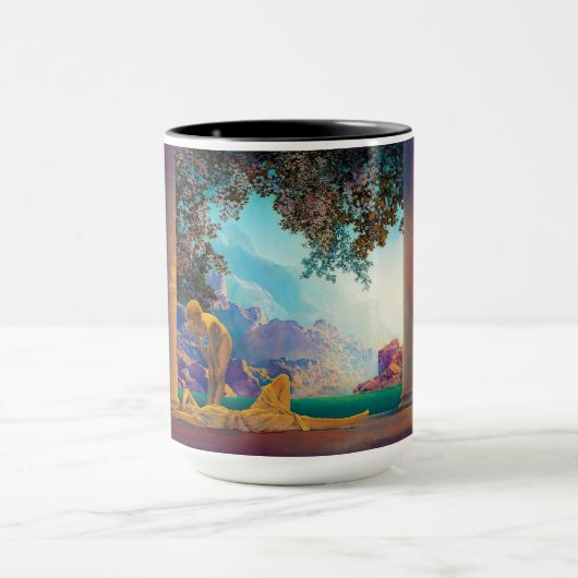 Daybreak, 1922 door Maxfield Parrish Mok (Midden)