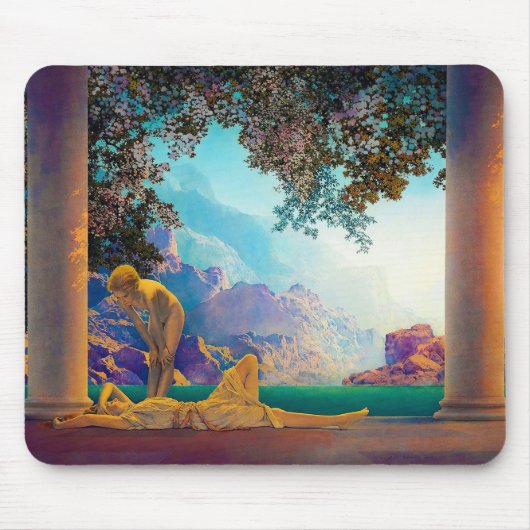 Daybreak, 1922 door Maxfield Parrish Muismat (Voorkant)