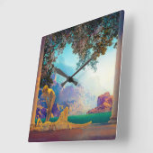 Daybreak, 1922 door Maxfield Parrish Vierkante Klok (Hoek)