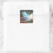 Daybreak, 1922 door Maxfield Parrish Vierkante Sticker (Tas)
