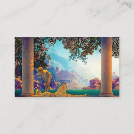 Daybreak, 1922 door Maxfield Parrish Visitekaartje (Voorkant)