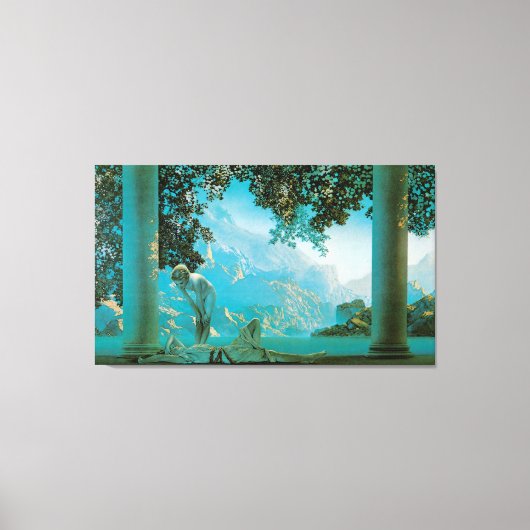 Daybreak, 1922, Maxfield Parrish Canvas Afdruk (Voorkant)