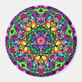 Daybreak Delight Kaleidoscope Mandala Magneet