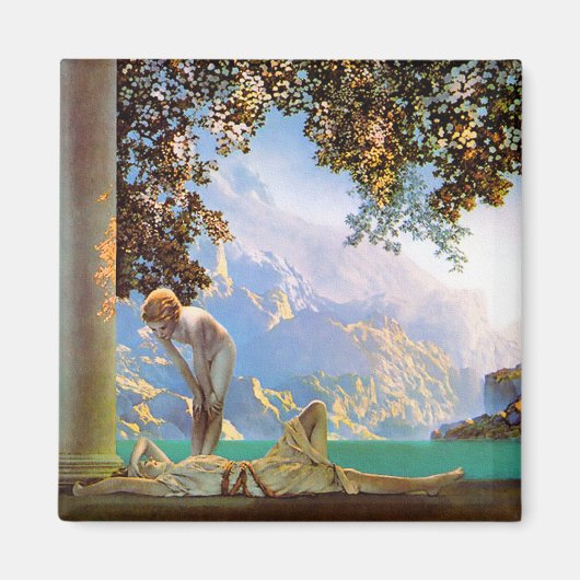 Daybreak - door Maxfield Parrish Magneet (Voorkant)