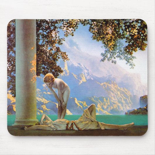 Daybreak - door Maxfield Parrish Muismat (Voorkant)