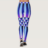 Daybreak en Nightfall (Checkers en Stripes) Leggings (Achterkant)